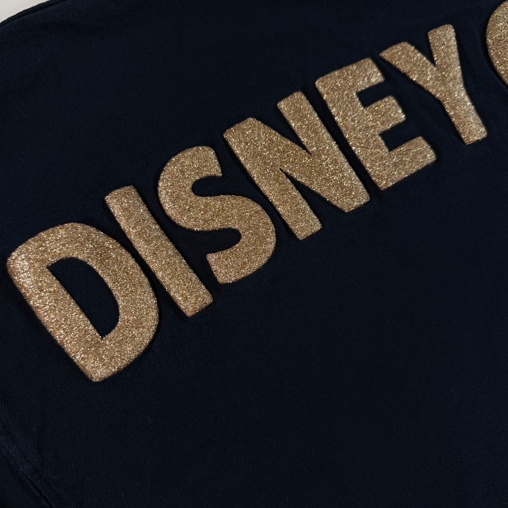Disney Cruise Line Spirit Jersey Navy Blue Rose Gold Glitter Mickey Logo XS - Picture 8 of 10